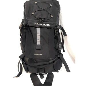 Dakine Poacher vintage Backpack Large black snowboarding Travel Hiking Bag